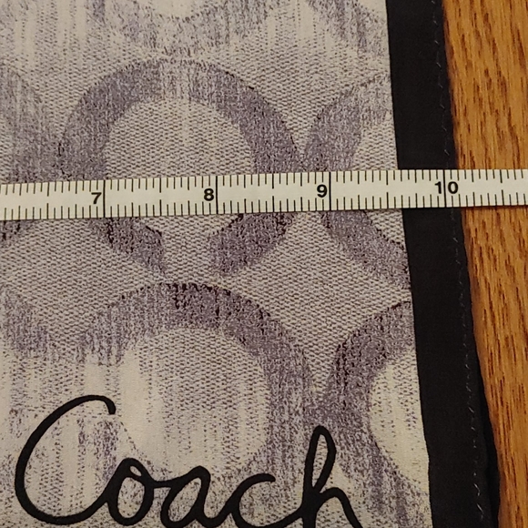 Coach Denim Logo Scarf - Picture 8 of 8